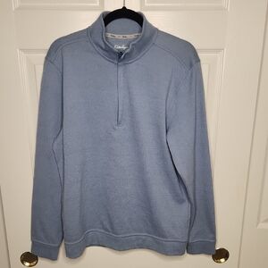NWT Walter Hagen Men's Gray Sky Heather 1/4 Zip Sweater Size S